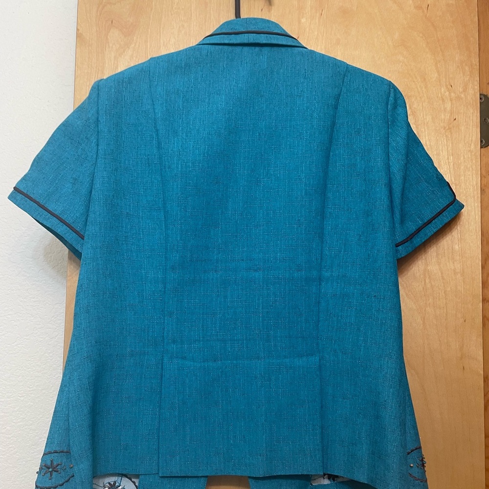 Prophecy brand turquoise summer suit